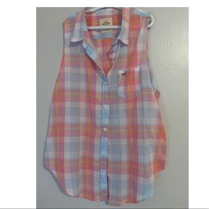 Hollister button up tank